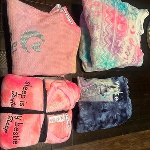 Justice 10/12 pajamas, 4 sets.